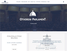 Tablet Screenshot of otvoreniparlament.rs